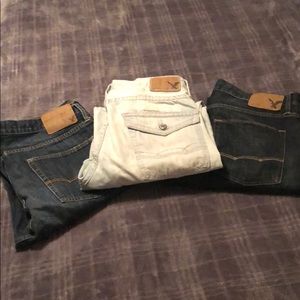3 pairs of jeans